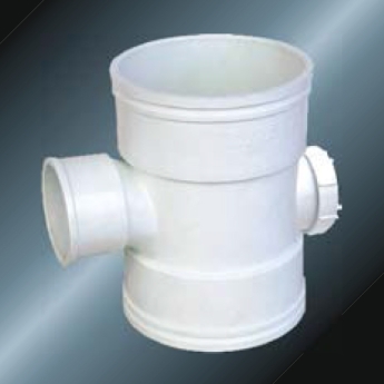 Din Drainage Upvc Reducing Tee Back Door Grey 