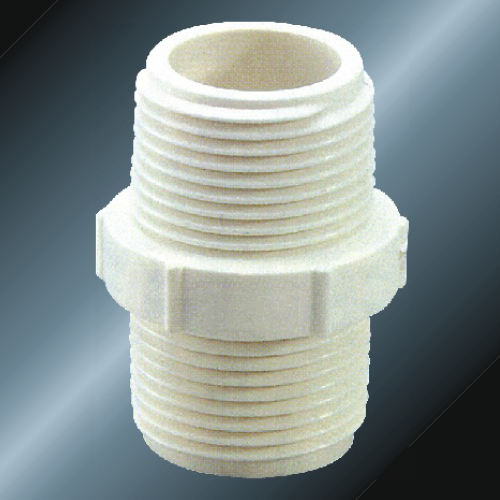 BS4346 Water Supply Upvc Male Thread Nipple White 